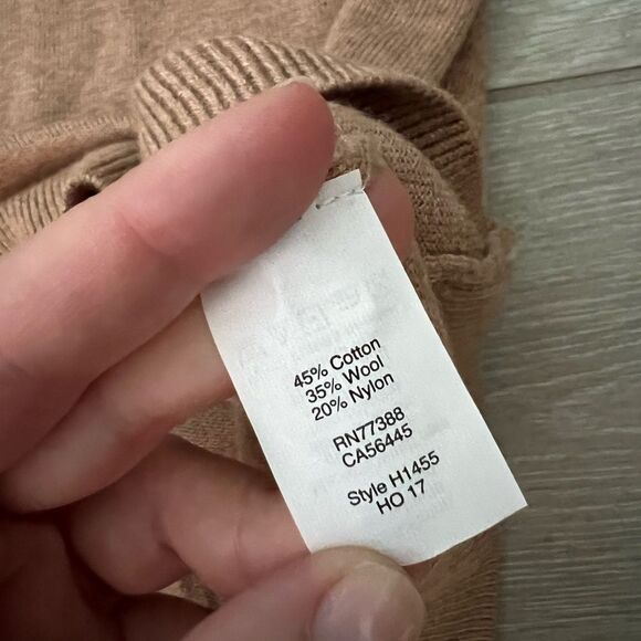 J. Crew Sweater Dress Wool Blend Tan size Small - Picture 4 of 6